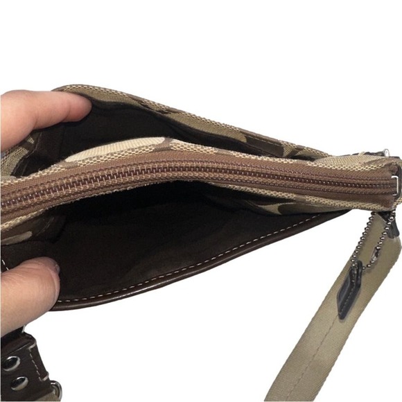 COACH Brown Signature Canvas Crossbody - Picture 4 of 7